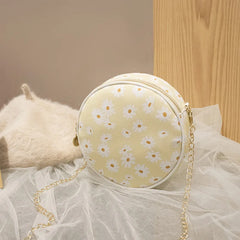 Mini Round Bag Student Shoulder Wallet Handbag