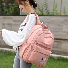 Nylon Backpack for School Student Large Capacity