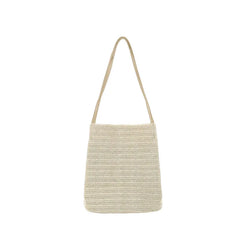 Women's Straw Bag Casual Woven Single Shoulder Bucket Bag