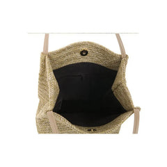 Women's Straw Bag Casual Woven Single Shoulder Bucket Bag