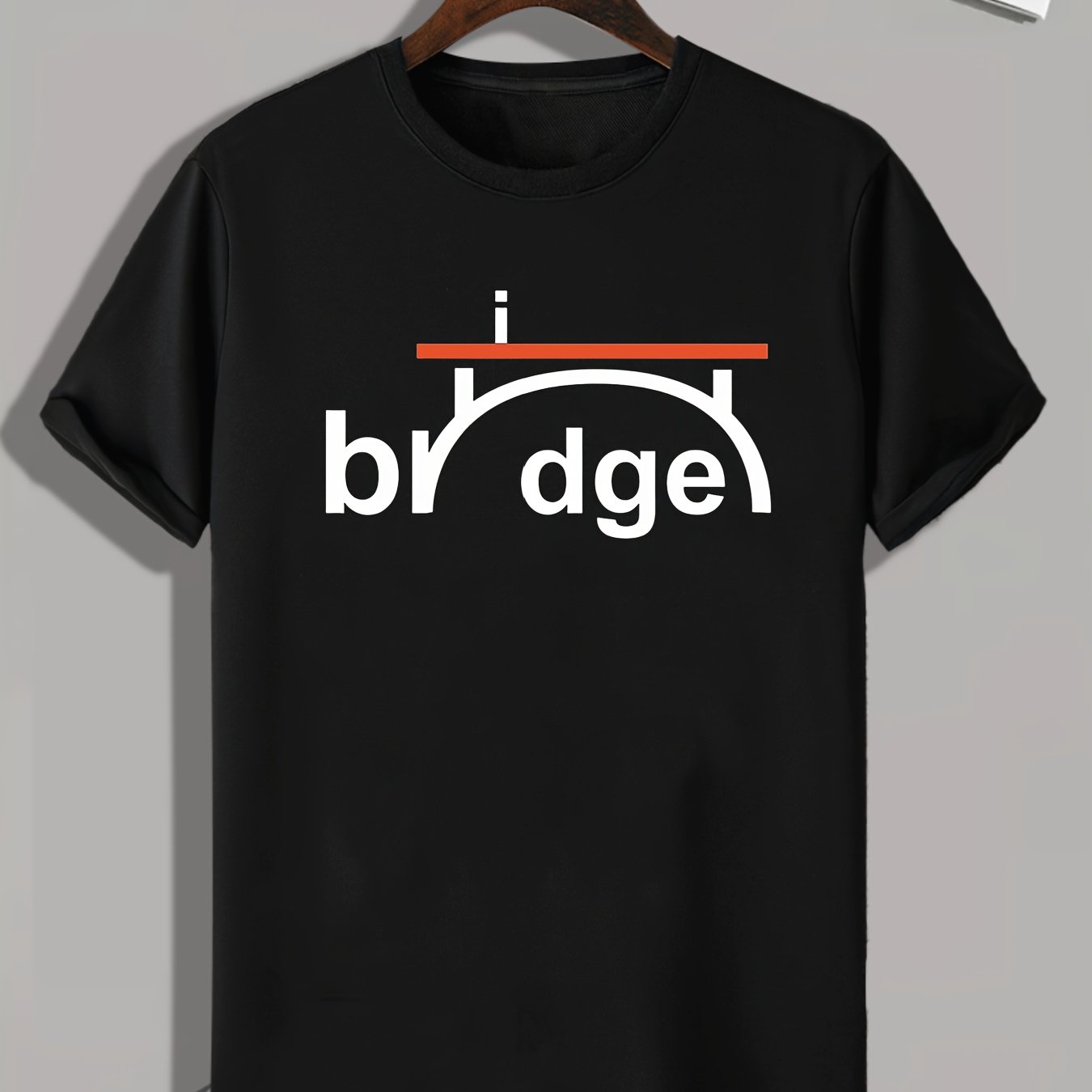 Bridge Print Men's Graphic T shirt Casual Comfy Tees For Summer