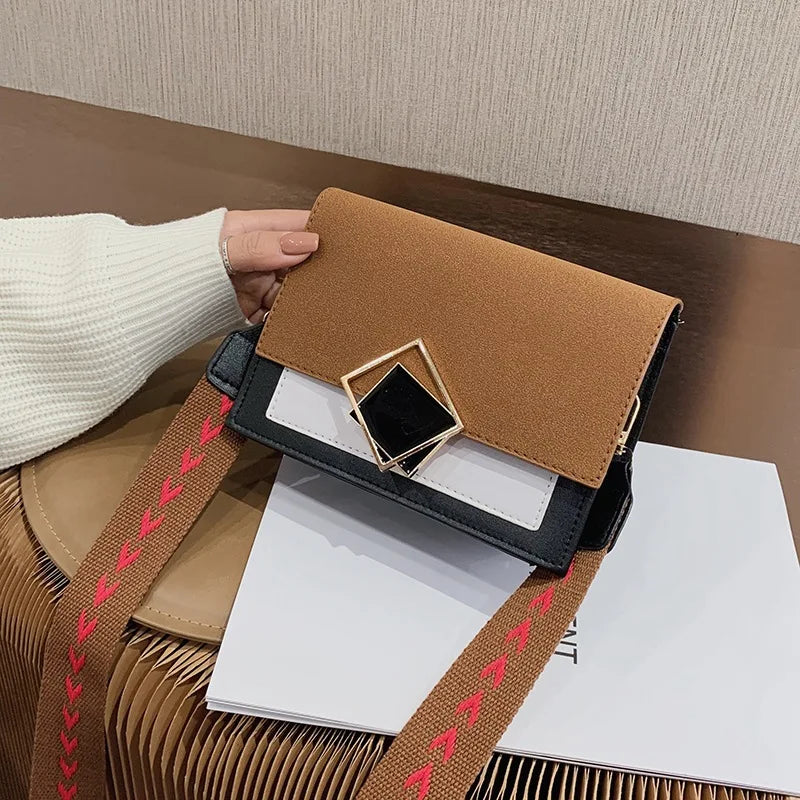 Autumn Small Leather Bag Women Messenger Bag Broadband One-shoulder Bag