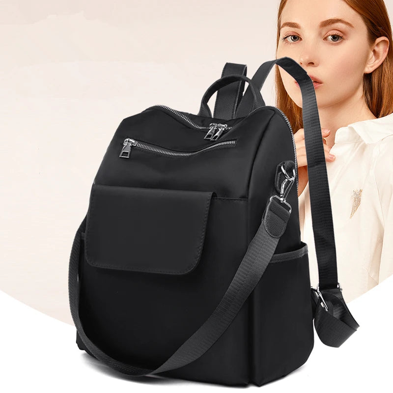Oxford Cloth Women Backpack Multi-pocket Shoulder Bags