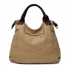 Large Capacity Casual Tote Women's Canvas Handbags