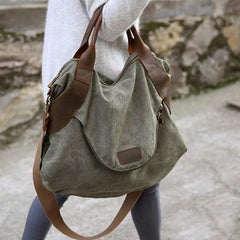 Large Capacity Casual Tote Women's Canvas Handbags