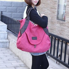 Large Capacity Casual Tote Women's Canvas Handbags
