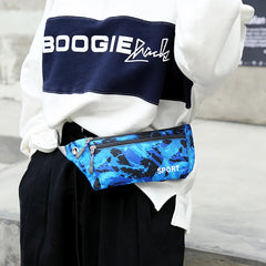 Camouflage Print Man Waist Pack Bag Outdoor Running Travel Fanny Pack