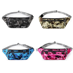 Camouflage Print Man Waist Pack Bag Outdoor Running Travel Fanny Pack