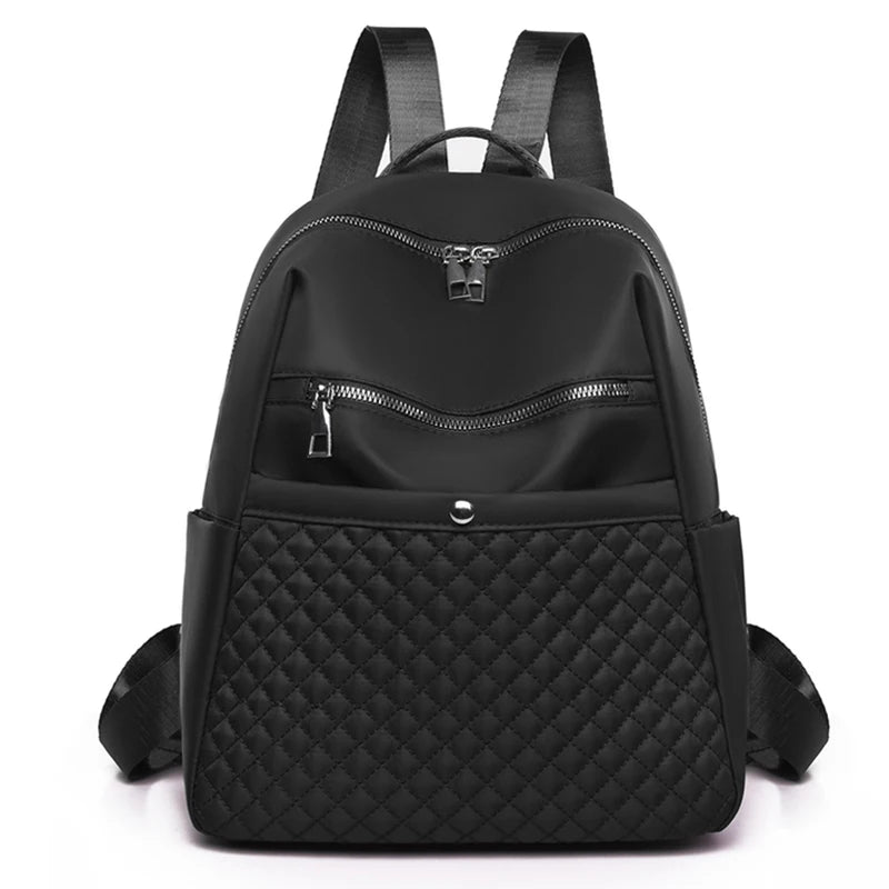 Casual Nylon Backpacks Women Waterproof School Bags For Teenage Girls