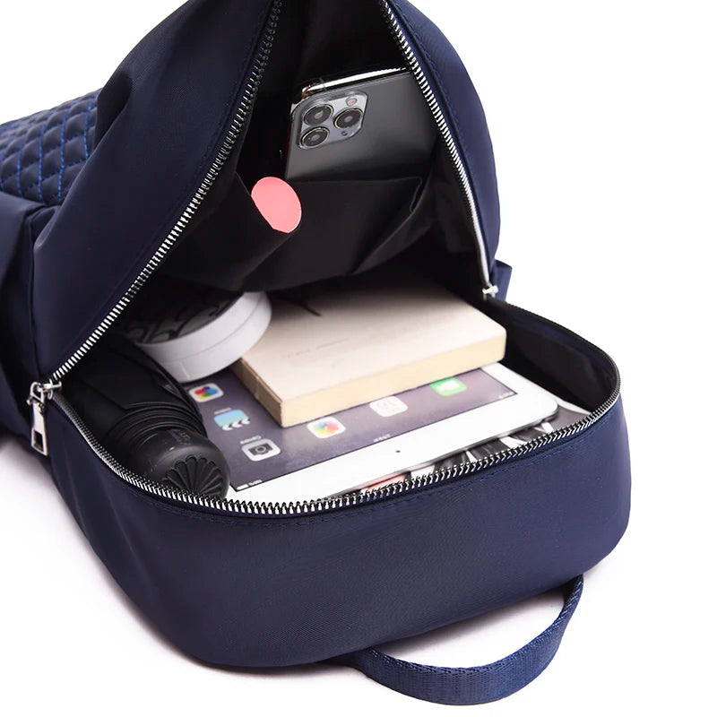 Casual Nylon Backpacks Women Waterproof School Bags For Teenage Girls