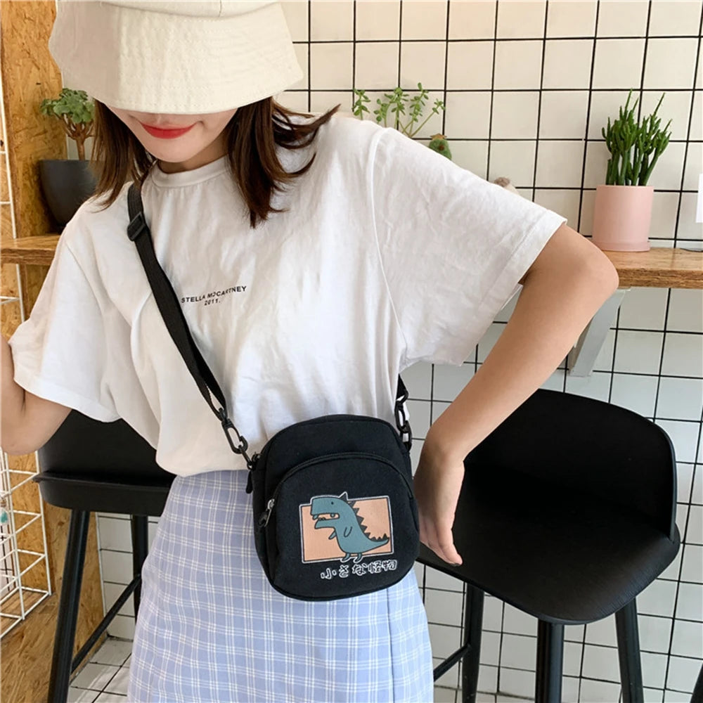 Casual Small Bags Womens Cartoon Crossbody Bags for Women Girls Small Shoulder B