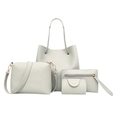 Composite Bags 4-pc Set Tassel Shoulder Handbag Women Crossbody