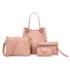 Composite Bags 4-pc Set Tassel Shoulder Handbag Women Crossbody
