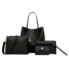 Composite Bags 4-pc Set Tassel Shoulder Handbag Women Crossbody