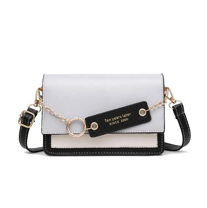 Crossbody Shoulder Bags Pu Leather Women's Bag Panelled Flap Handbag