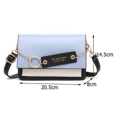 Crossbody Shoulder Bags Pu Leather Women's Bag Panelled Flap Handbag