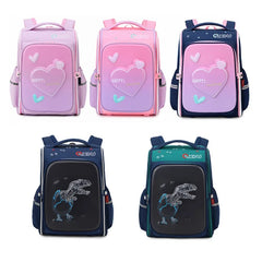 Girls School Bags Pink Princess Backpack Flower Kids Bookbags