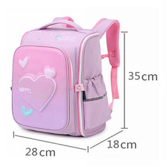 Girls School Bags Pink Princess Backpack Flower Kids Bookbags