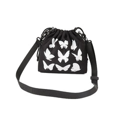 Retro Street Luminous Printing Butterfly Shoulder Messenger Bag