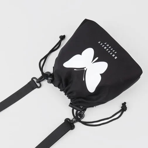 Retro Street Luminous Printing Butterfly Shoulder Messenger Bag