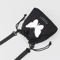 Retro Street Luminous Printing Butterfly Shoulder Messenger Bag