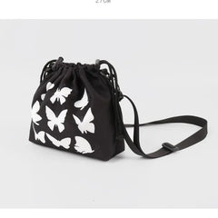 Retro Street Luminous Printing Butterfly Shoulder Messenger Bag