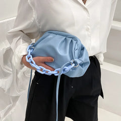 Cloud Underarm Shoulder Bag Clutch Chains Purse Totes Handbag