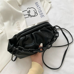 Cloud Underarm Shoulder Bag Clutch Chains Purse Totes Handbag