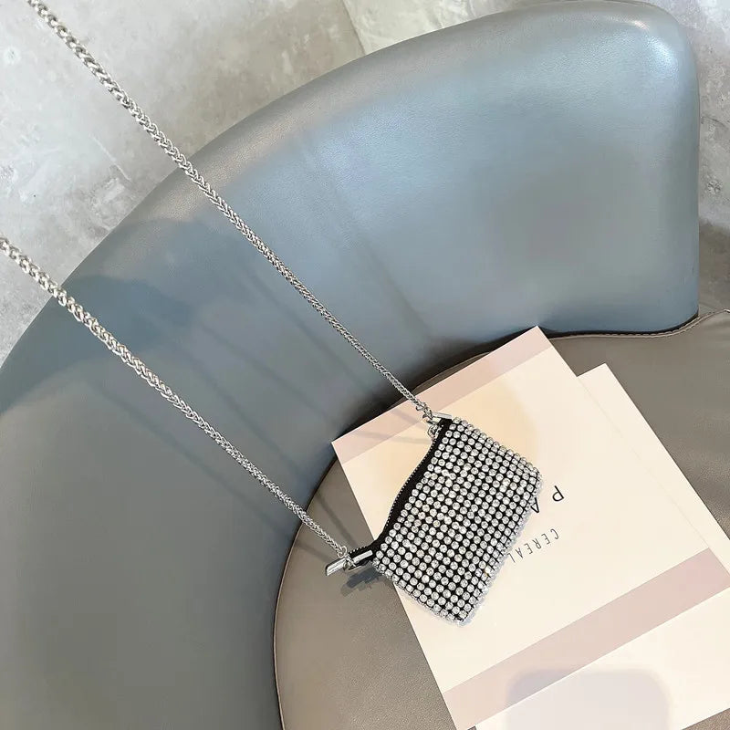 Diamonds Evening Clutch Bag Women Pillow Small Totes Handbag