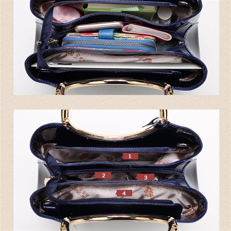 High Quality Women's Patent Leather Handbag