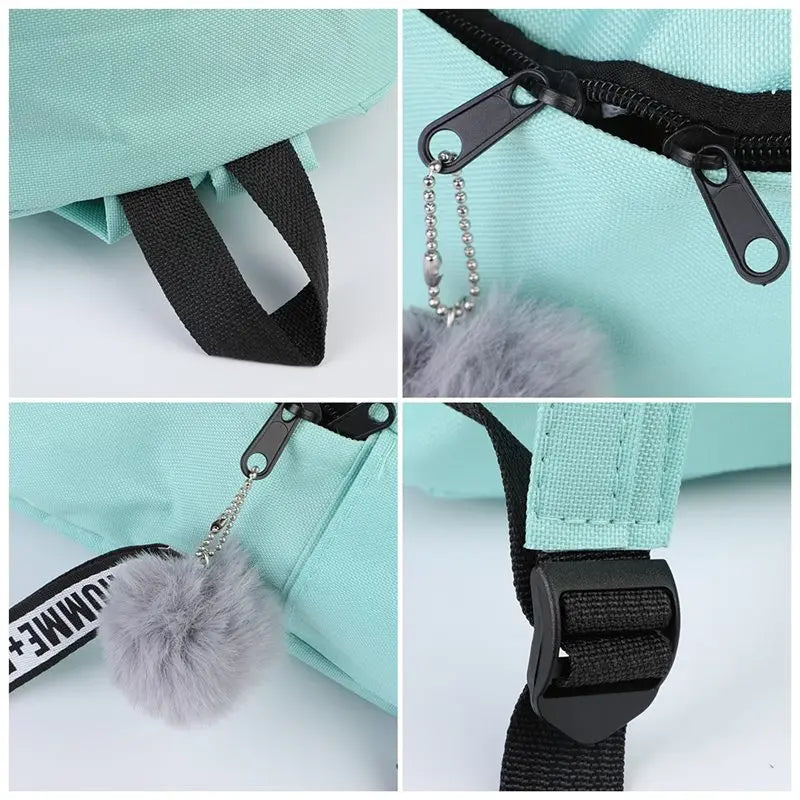 Canvas Women Backpack Anti-theft Shoulder Bag School Bag For Teenager