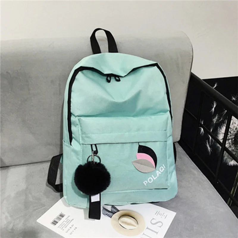 Canvas Women Backpack Anti-theft Shoulder Bag School Bag For Teenager