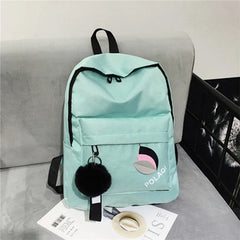 Canvas Women Backpack Anti-theft Shoulder Bag School Bag For Teenager