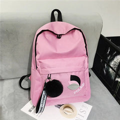 Canvas Women Backpack Anti-theft Shoulder Bag School Bag For Teenager