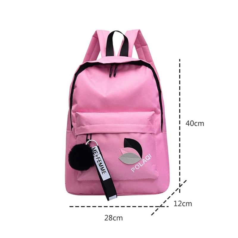Canvas Women Backpack Anti-theft Shoulder Bag School Bag For Teenager