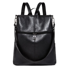 Multi-function Women PU Leather Backpack Travel Backpack Large Capacity