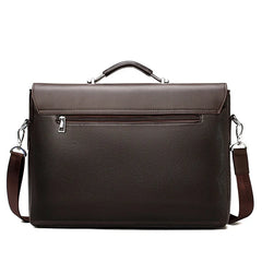 Men's Leather Laptop Bag Shoulder Messenger Office Briefcase