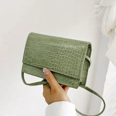 Soft Leather Square Shoulder Bag Small Female Crossbody Bag