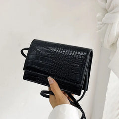 Soft Leather Square Shoulder Bag Small Female Crossbody Bag