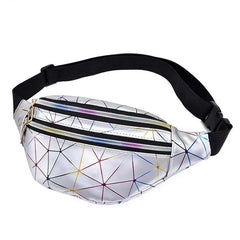 Holographic Women's Belt Bag Laser Chest Phone Pouch