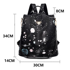 Anti Theft Waterproof Oxford Backpack for Teen Girls