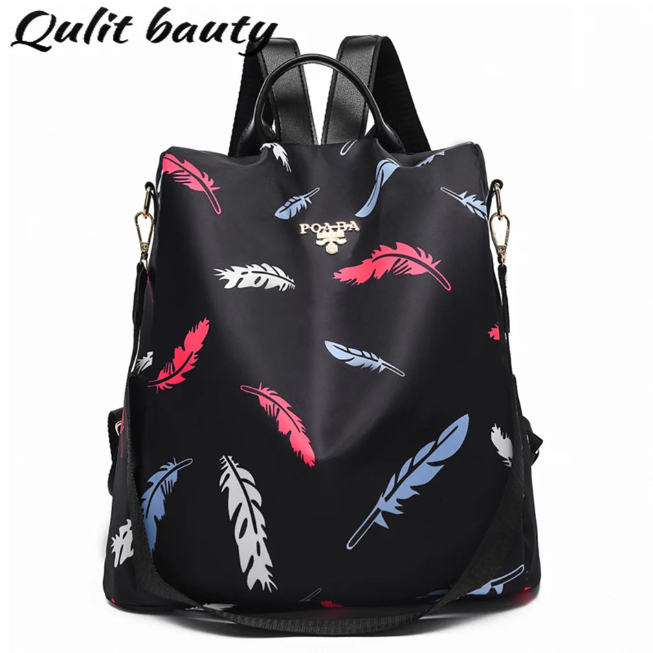Anti Theft Waterproof Oxford Backpack for Teen Girls