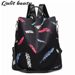 Anti Theft Waterproof Oxford Backpack for Teen Girls