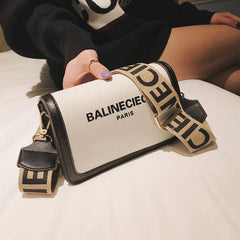 Summer Wide Strap Shoulder Messenger Bag Women Purse
