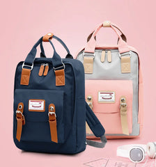 Patchwork Women School Bags Waterproof Oxford Travel Backpacks