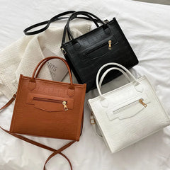 Vintage Leather Shoulder Bag Large Capacity Crossbody Bag