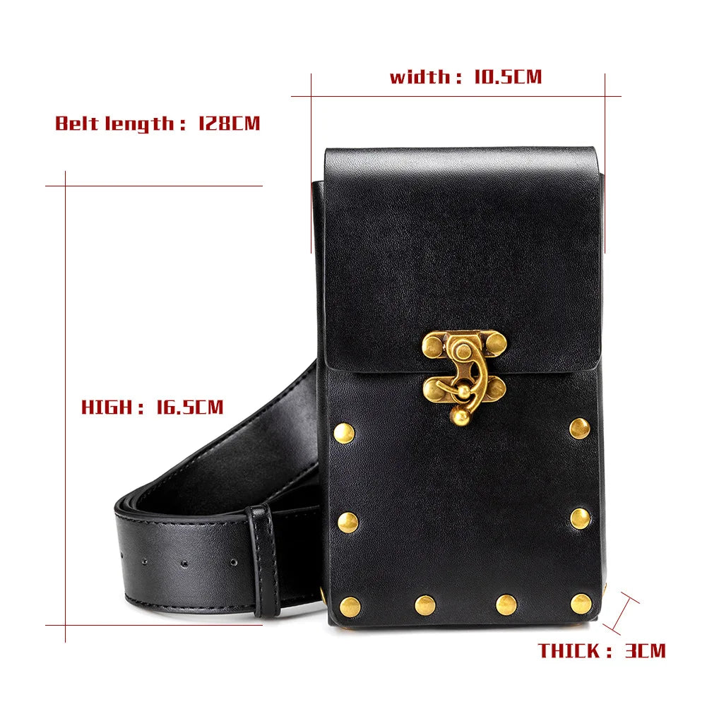 Steam Punk Women's Single Shoulder Bag Crossbody Waist Bag
