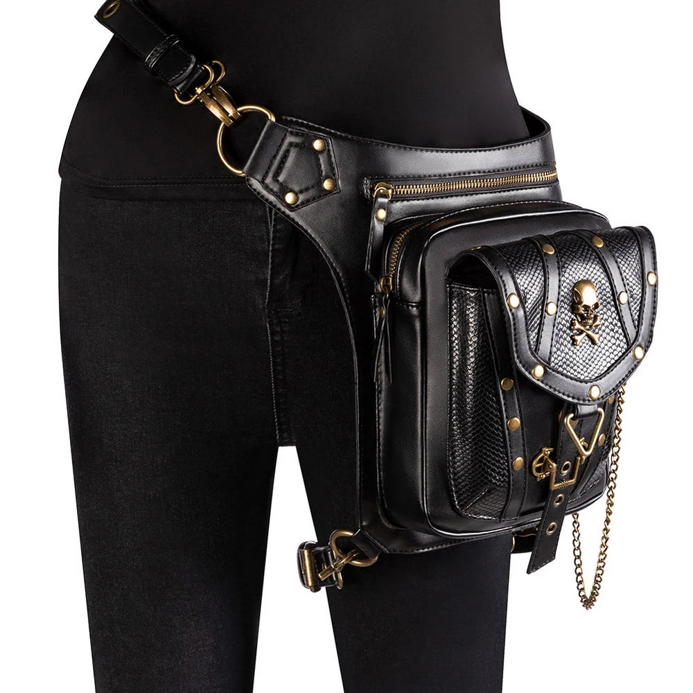 Steam Punk Women's Single Shoulder Bag Crossbody Waist Bag