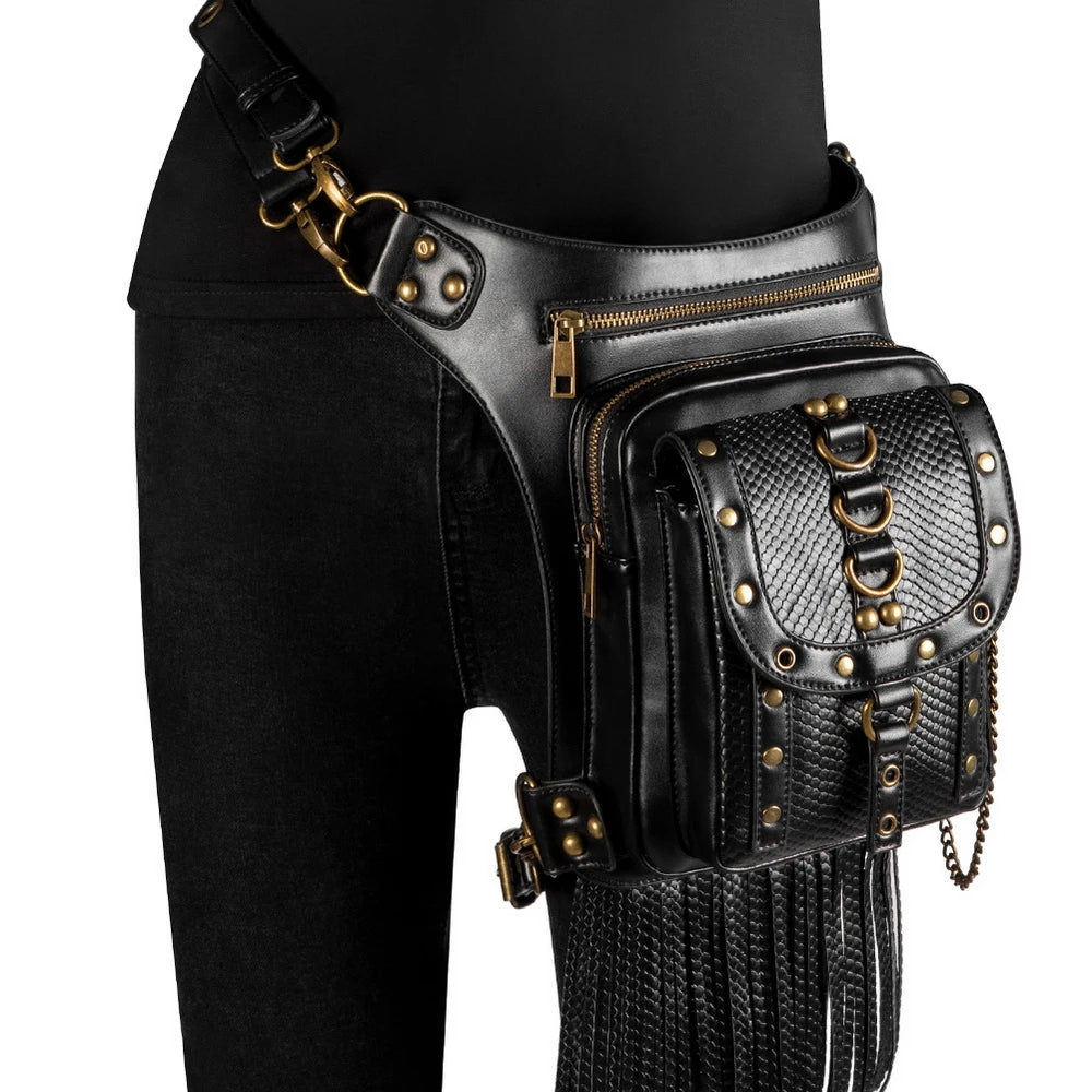 Steam Punk Women's Single Shoulder Bag Crossbody Waist Bag