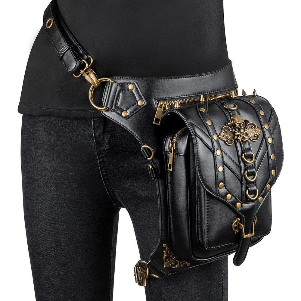 Steam Punk Women's Single Shoulder Bag Crossbody Waist Bag